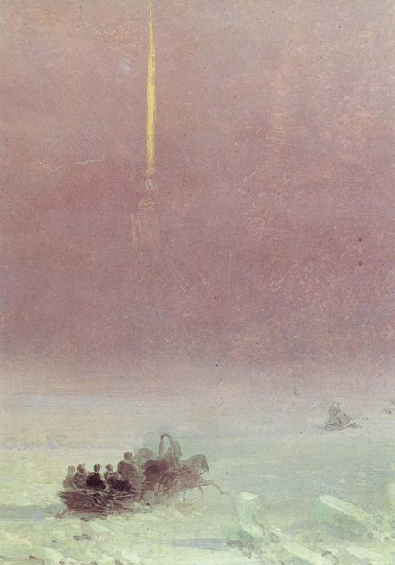 Ivan Aivazovski St.Petersburg,Crossing the Neva Norge oil painting art